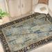 Black 27 x 0.75 in Area Rug - Birch Lane™ Althena Oriental Hand Hooked Wool Blue/Green/Yellow Area Rug Wool | 27 W x 0.75 D in | Wayfair