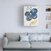 Red Barrel Studio® Sea Flower III by Chariklia Zarris - Wrapped Canvas Graphic Art Metal in Blue/Gray/White | 32 H x 24 W x 2 D in | Wayfair