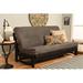 The Twillery Co.® Stratford Full 76" Wide Loose Back Convertible Sofa Wood/Solid Wood in Gray/Black/Brown | 37 H x 76 W x 31 D in | Wayfair