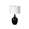 Orren Ellis Midnight Blue Table Lamps - Set Of Two Ceramic/Linen in Blue/White | 26 H x 14 W x 14 D in | Wayfair A9CB217EB8B843EDA15D2D31714F3D51