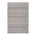 White 36 x 0.2 in Indoor Area Rug - Foundry Select Striped Kilim 101 Area Rug In Black/Ivory Polyester | 36 W x 0.2 D in | Wayfair
