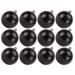 The Holiday Aisle® Solid Ball Ornament Plastic in Black | 3.15 H x 3.14 W x 3.14 D in | Wayfair 9ECBBF12E254476AA9613B9A02227B12