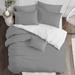 The Twillery Co.® Ross Dove Standard Cotton Duvet Cover Set Cotton in Gray | California King Duvet Cover + 2 King Shams | Wayfair