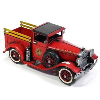 12.6" Antique Style Model American Fire Truck - Small