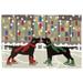Liora Manne Frontporch Holiday Ice Dogs Indoor/Outdoor Mat