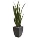 4.5' Sansevieria Artificial Plant in Black Planter - 11"D x 11"W x 54"H