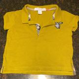 Burberry Shirts & Tops | Burberry Infant Shirt In The Color Mustard. Size 6m | Color: Gold | Size: 6mb