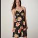 American Eagle Outfitters Dresses | American Eagle Outfitter Black Floral Dress Sz 2 | Color: Black/Red | Size: 2