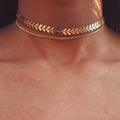 Urban Outfitters Jewelry | Layered Fishtail Arrow Choker | Color: Gold/Red/Silver | Size: Os