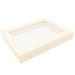 16x16 Shadowbox Wood Frames - White Wash DEEP Shadow Box with a Display Depth of 3/4"