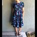 Lularoe Dresses | Lularoe Amelia Dress Nwot | Color: Blue/Pink | Size: S