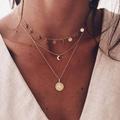 Free People Jewelry | Multi Layered Dainty Coin Necklace | Color: Gold | Size: Os