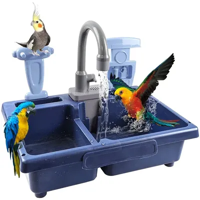 Jouet de perroquets pour animaux de compagnie lave-vaisselle électrique baignoire avec cabine
