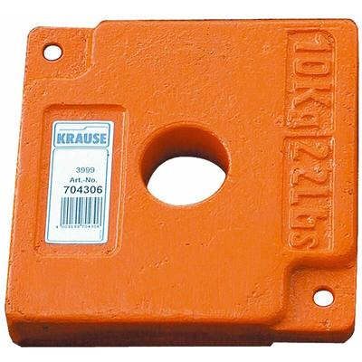 Krause - Ballastgewicht Ballastscheibe 10 kg Gewicht Gerüst Baugerüst Zubehör Image