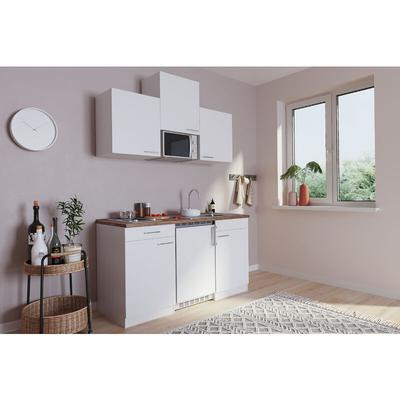 Küche Miniküche Singleküche Küchenzeile Pantry Weiß Luis 150 cm Respekta Image