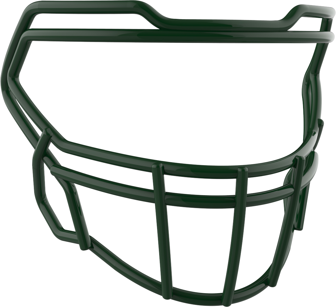 VICIS SO223 Carbon Steel Football Facemask Dark Green