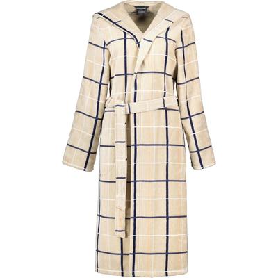 Cawö - Cawö Bademäntel Damen Kapuze Karo 4348 sand-marine - 31 1 ct (148.39 € / 1 ct)