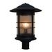 Arroyo Craftsman Newport 20 Inch Tall 1 Light Outdoor Post Lamp - NP-14-AM-BK