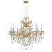 Crystorama Maria Theresa 28 Inch 9 Light Chandelier - 4409-GD-CL-MWP