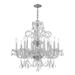 Crystorama Traditional Crystal 27 Inch 8 Light Chandelier - 5008-CH-CL-S