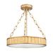 Hudson Valley Lighting Middlebury 16 Inch 3 Light Semi Flush Mount - 901-AGB