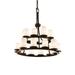 Justice Design Group Clouds 33 Inch 21 Light Chandelier - CLD-8767-10-DBRZ