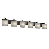 Justice Design Group Clouds 55 Inch 6 Light Bath Vanity Light - CLD-8926-10-DBRZ