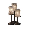 Justice Design Group Veneto Luce 16 Inch Table Lamp - GLA-8797-16-CLRT-NCKL