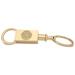 Gold North Dakota Team Logo Two-Section Key Ring