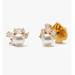 Kate Spade Jewelry | Kate Spade Little Gem Cluster Stud Earrings White | Color: Gold/White | Size: Os