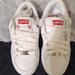 Levi's Shoes | Levi’s White Sneakers Nwot Child Size 11m | Color: Red/White | Size: 11b
