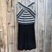 Anthropologie Dresses | Anthropologie Maeve Striped Dress Black Size 4 | Color: Black/White | Size: 4