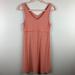 Athleta Dresses | Athleta Santorini Striped Dress V Neck Soft Size Small | Color: Pink/Tan | Size: S