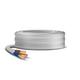 Primes DIY 3 Core Round White Flex Flexible Cable, stranded electrical copper wire, Insulated Flexible PVC Wire, Stranded Wire High Temperature Resistance, 3182Y BASEC Approved 2.5mm(80 Meter)