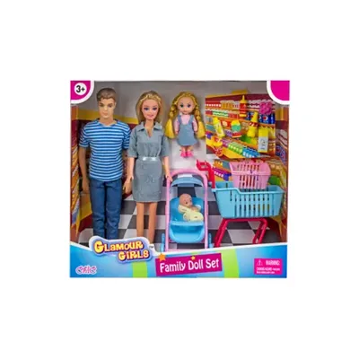 Homeware Family Doll Set With Accessories
