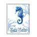 Stupell Industries Sea Soul Sentiment Tranquil Blue Seahorse Ocean Coral Wood in Brown | 20 H x 16 W x 1.5 D in | Wayfair ai-857_wfr_16x20