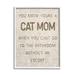 Stupell Industries Cat Mom Bathroom Without Escort Funny Phrase Rustic Wood in Brown | 14 H x 11 W x 1.5 D in | Wayfair ai-819_wfr_11x14