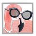 Stupell Industries Glam Fashion Pink Flamingo Sunglasses Pearls Bird Graphic Art in Black | 12 H x 12 W x 1.5 D in | Wayfair ai-710_gff_12x12