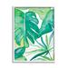 Stupell Industries Green Tropical Palms Monstera Plants Jungle Foliage Wood in Brown | 14 H x 11 W x 1.5 D in | Wayfair ai-863_wfr_11x14