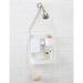 Rebrilliant Kaysen Hanging Shower Caddy Plastic in White | 27.95 H x 3.94 W x 12.6 D in | Wayfair DFD322ADF6344E99A231420D135419C1