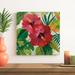 Bayou Breeze Tropical Jewels I V2 Canvas in Green/Red | 20 H x 20 W x 1.25 D in | Wayfair 6D11DF03C98E4F7BA3F57CACD428DB03