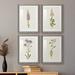 Gracie Oaks Mauve Garden Flowers I - 4 Piece Picture Frame Painting Set Paper, Bamboo in White | 47 H x 31.5 W in | Wayfair