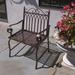 Charlton Home® Valley Forge Metal Outdoor Armchair in Brown | 36.5 H x 24.5 W x 22 D in | Wayfair E6721A15741D4E6AB589BF73FB9F130F