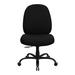 Inbox Zero Oliverson Big & Tall 400 lb. Rated High Back Fabric Swivel Ergonomic Office Chair Upholstered/Mesh/Metal in Black | Wayfair