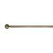 Versailles' Lexington Ball Rod Set (28in - 48in) by Versailles Home Fashions in Brass