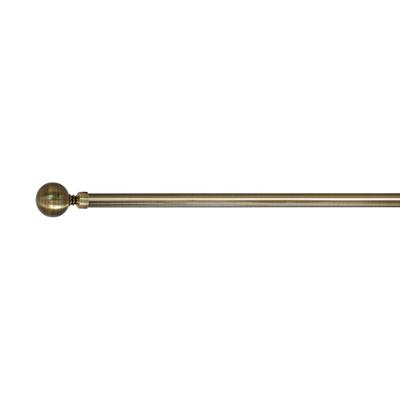 Versailles' Lexington Ball Rod Set (86in - 144in) by Versailles Home Fashions in Brass