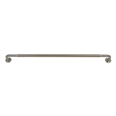 Versailles' Privacy Rod Set (48in - 86in) by Versailles Home Fashions in Brushed Nickel