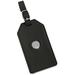 Black James Madison Dukes Leather Luggage Tag