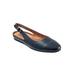 Wide Width Women's Sandy Slingbacks by SoftWalk in Navy (Size 11 W)