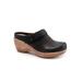 Wide Width Women's Marquette Mules by SoftWalk in Black Nubuck (Size 11 W)